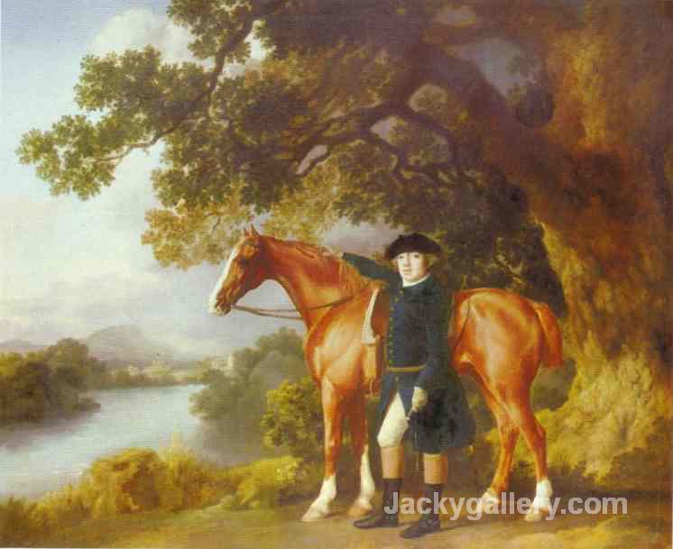 Portrait Of A Huntsman by George Stubbs paintings reproduction